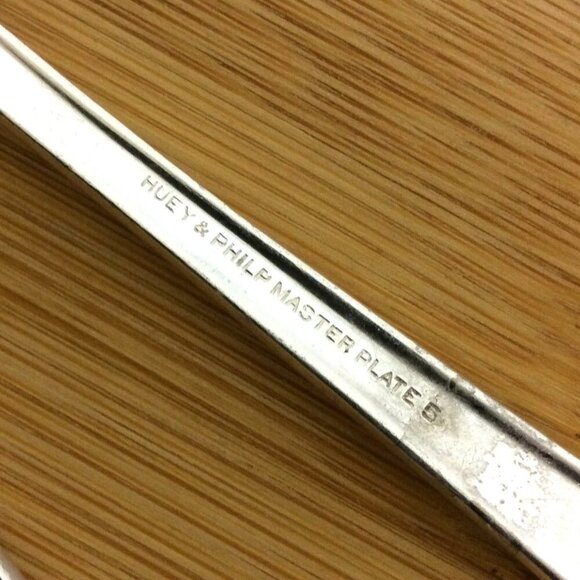 Huey & Philp Master Plate Silverplate Seafood Cocktail Forks Set Of 5 - Picture 3 of 4